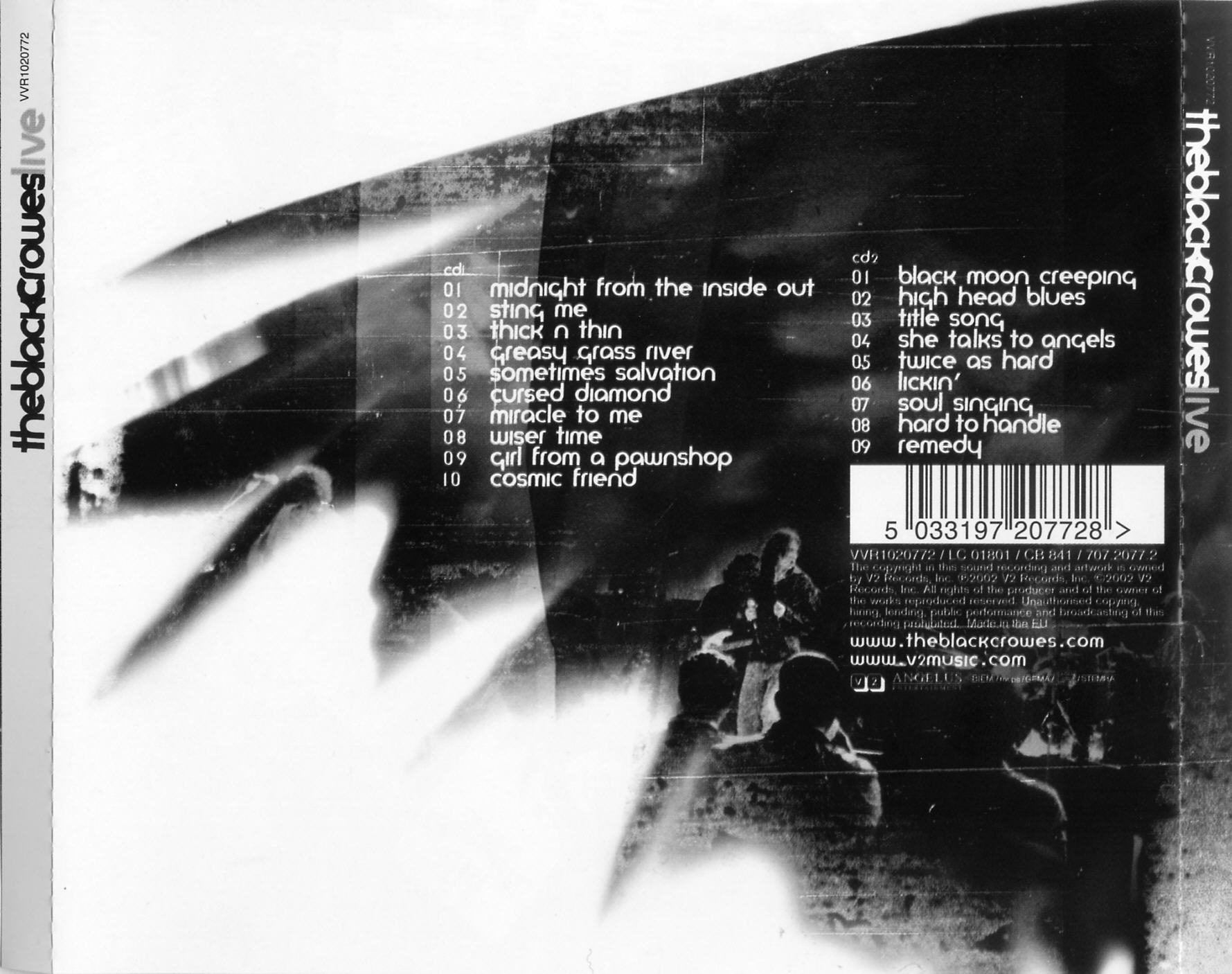 The Black Crowes  Live : Back